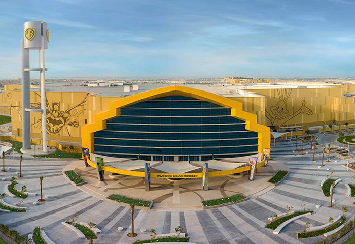 L'entrée du Warner Bros. World park d'Abu Dhabi