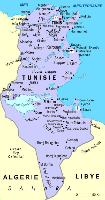 Résultat de recherche d'images pour "tunisie carte"