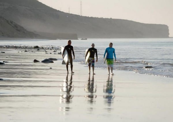 La plage du Paradis Plage : Paradis du surf !