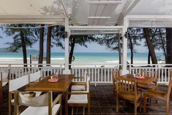 Le restaurant principal du Lookéa est situé en bordure de plage avec une belle terrasse extérieure
