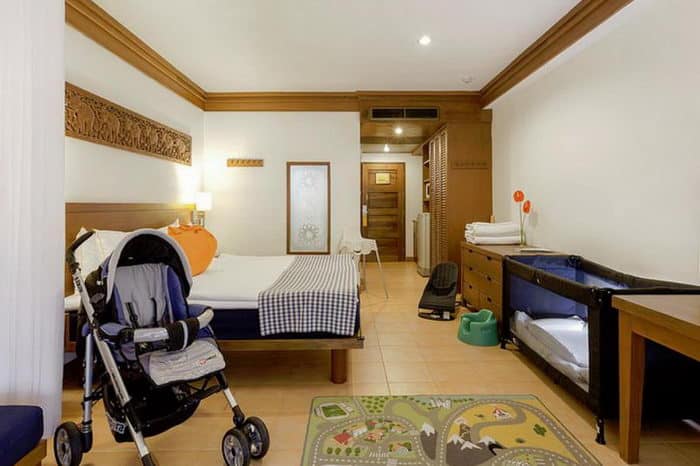 Les chambres du Lookéa Hothalang Beach sont très spacieuses et peuvent aisément accueillir parents et enfants.