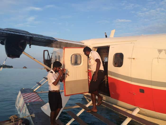 Le débarquement sur l'île de Vilamendhoo