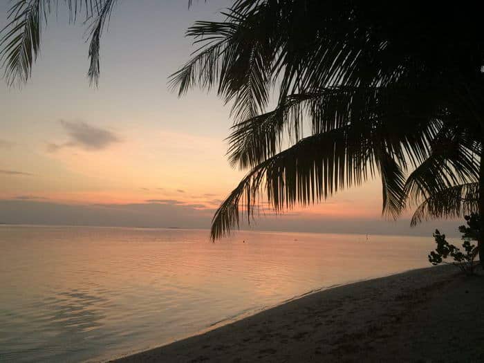 Coucher de soleil au Meeru Island Resort