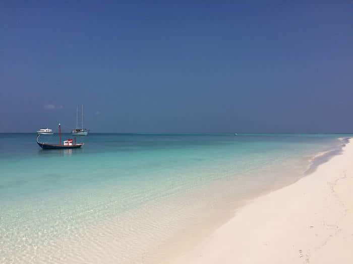Une plage du Meeru Island Resort