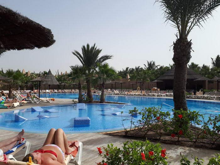 L'un des piscines du RIU Funana où il fait bon se prélasser !