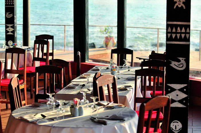 Quel que soit le bar ou le restaurant, vous avez toujours une vue directe sur la mer.