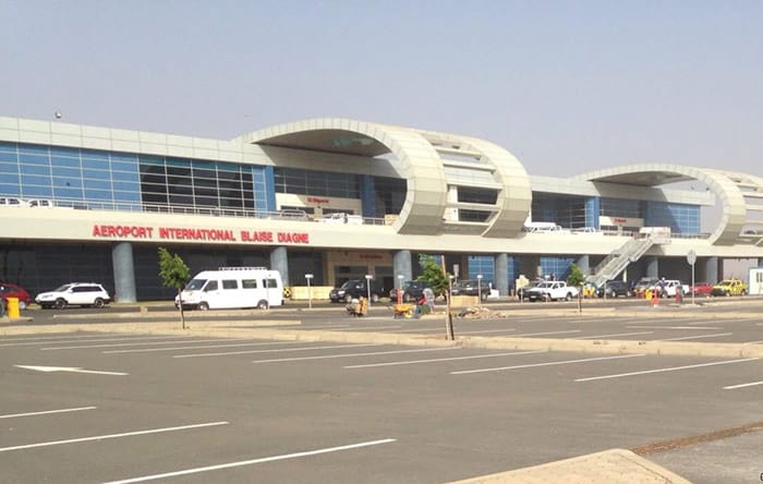 Vu extérieure du nouvel aéroport de Blaise Diagne au Sénégal