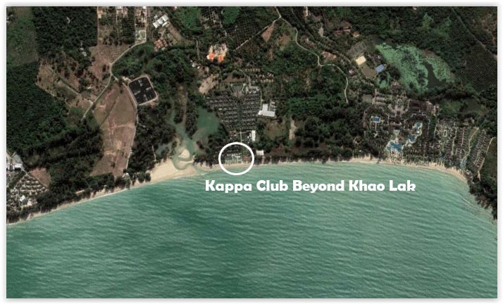 Vie de la belle plage d'aspect sauvage qui accueille le Kappa Club Beyond Khao Lak
