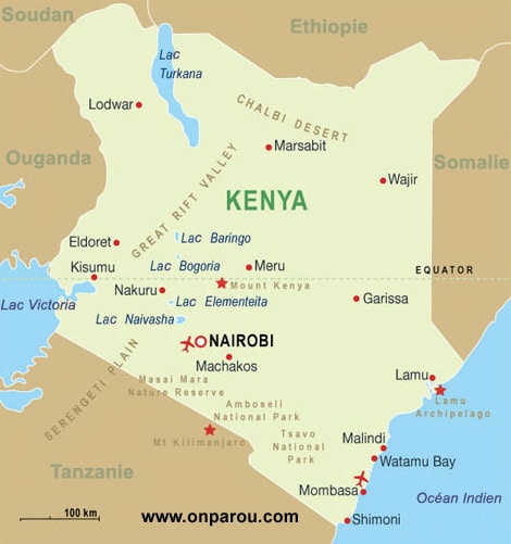 Carte de Kenya
