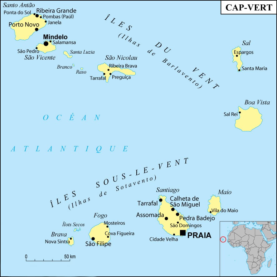 Carte de Cap Vert